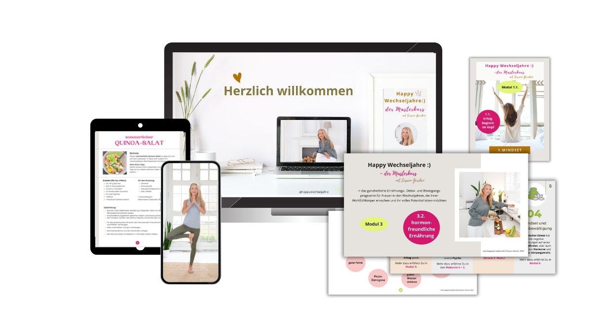 Salespage Masterkurs + Selbstlernprogramm Masterkurs Happy Wechseljahre